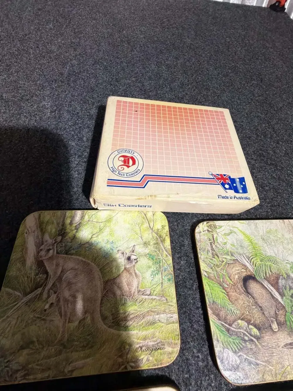 Set of 6 Vintage Dynasty Australia Wildlife Coasters